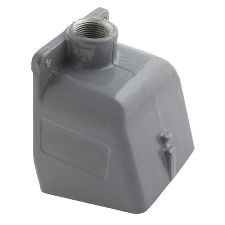 Bryant IEC Pin and Sleeve Device, Back Box, For 100A 2" NPT Hub, Angled, Mounting Screws Cast Aluminum BB1002WA